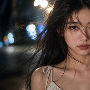 林一一账号头像中的长发女性角色